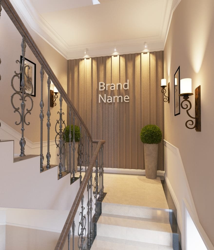 Светильники над лестницей