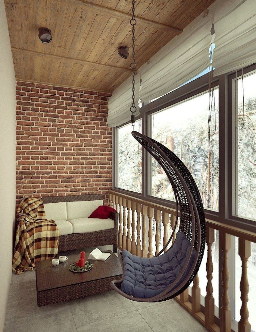 Качели на балкон подвесные