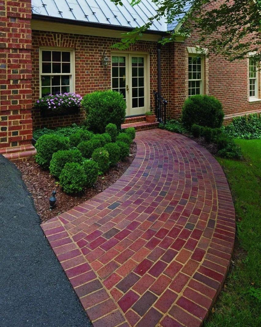 Садовые дорожки из кирпича