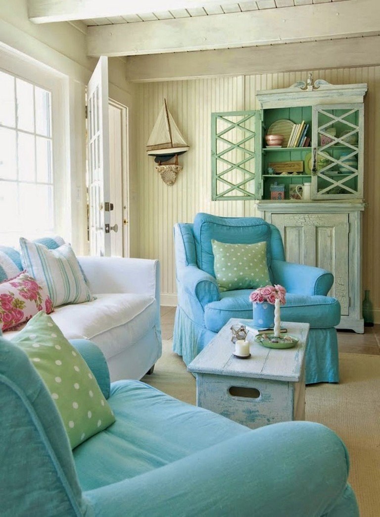 Бирюзовый цвет в интерьере