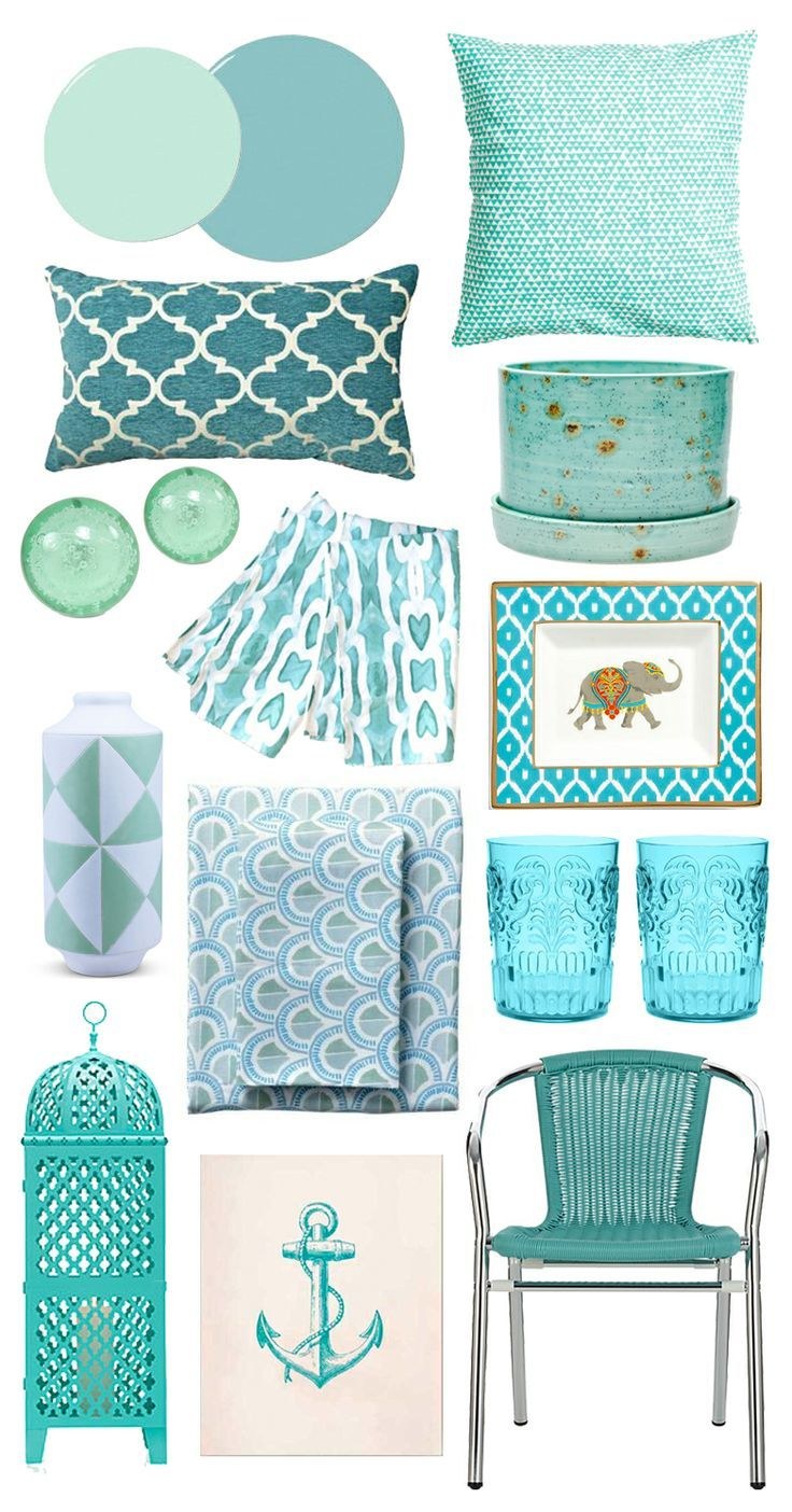 Бирюзовый декор