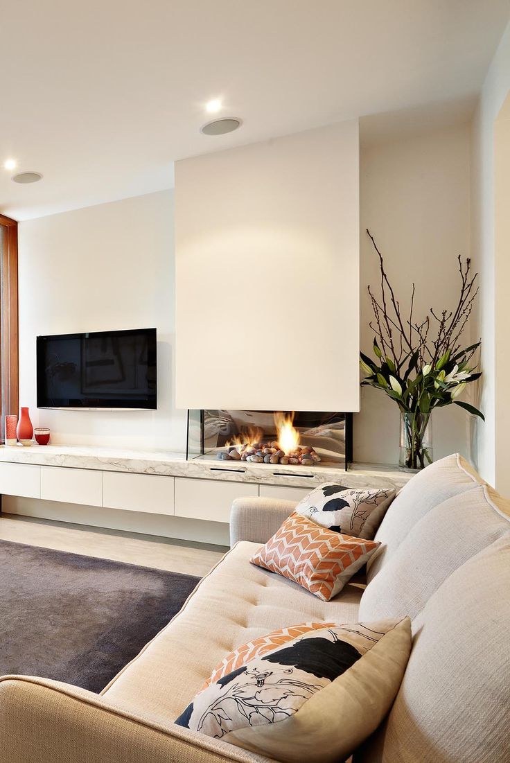 Камин в современном интерьере