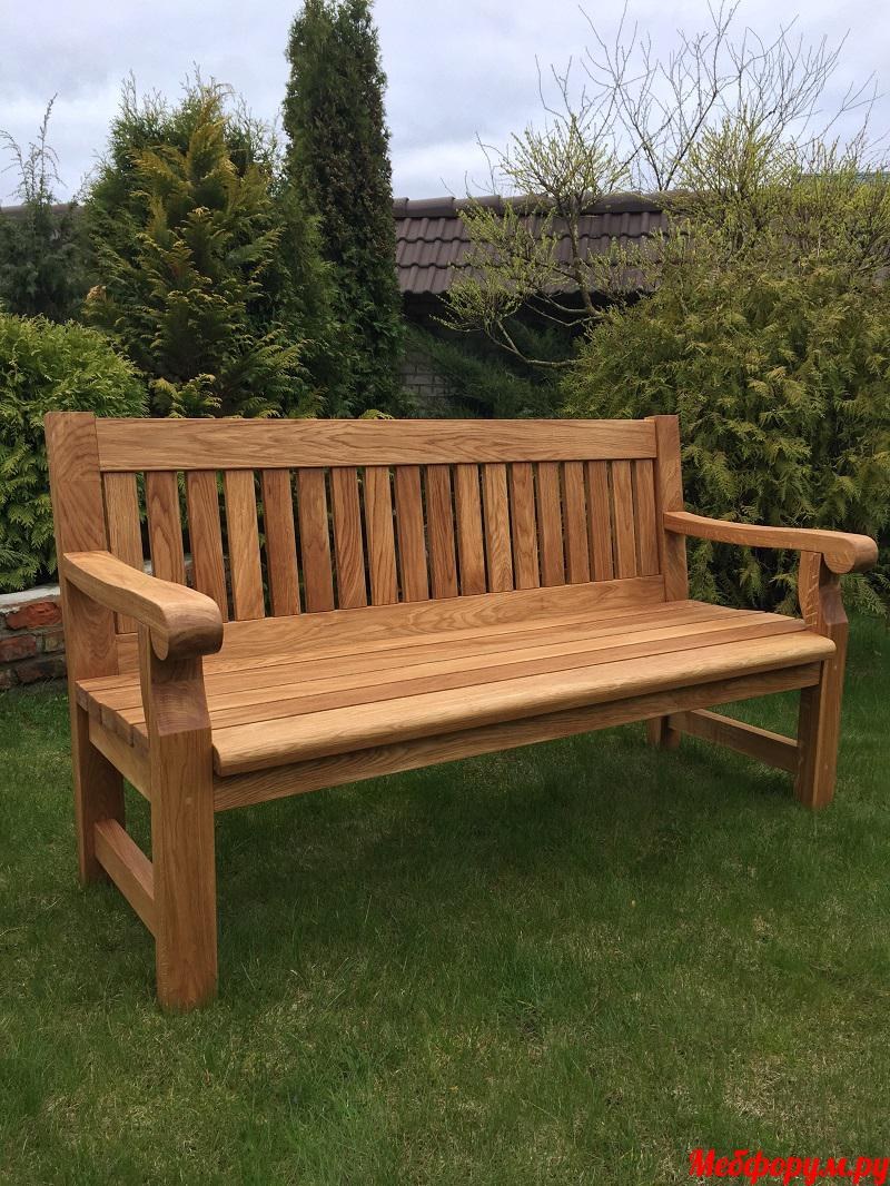 Деревянные лавочки со спинкой