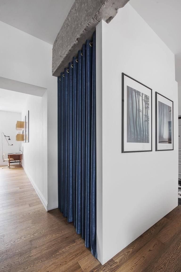 Шторы вместо дверей в комнату