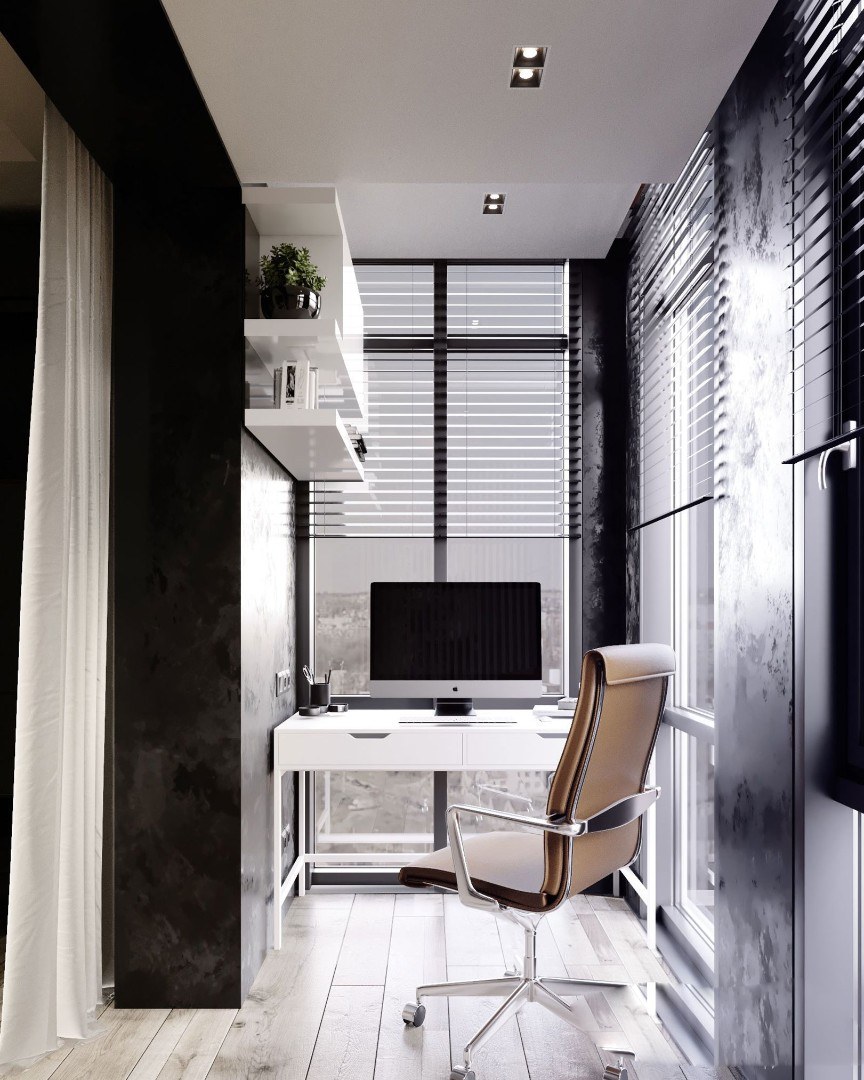 Рабочее место на балконе