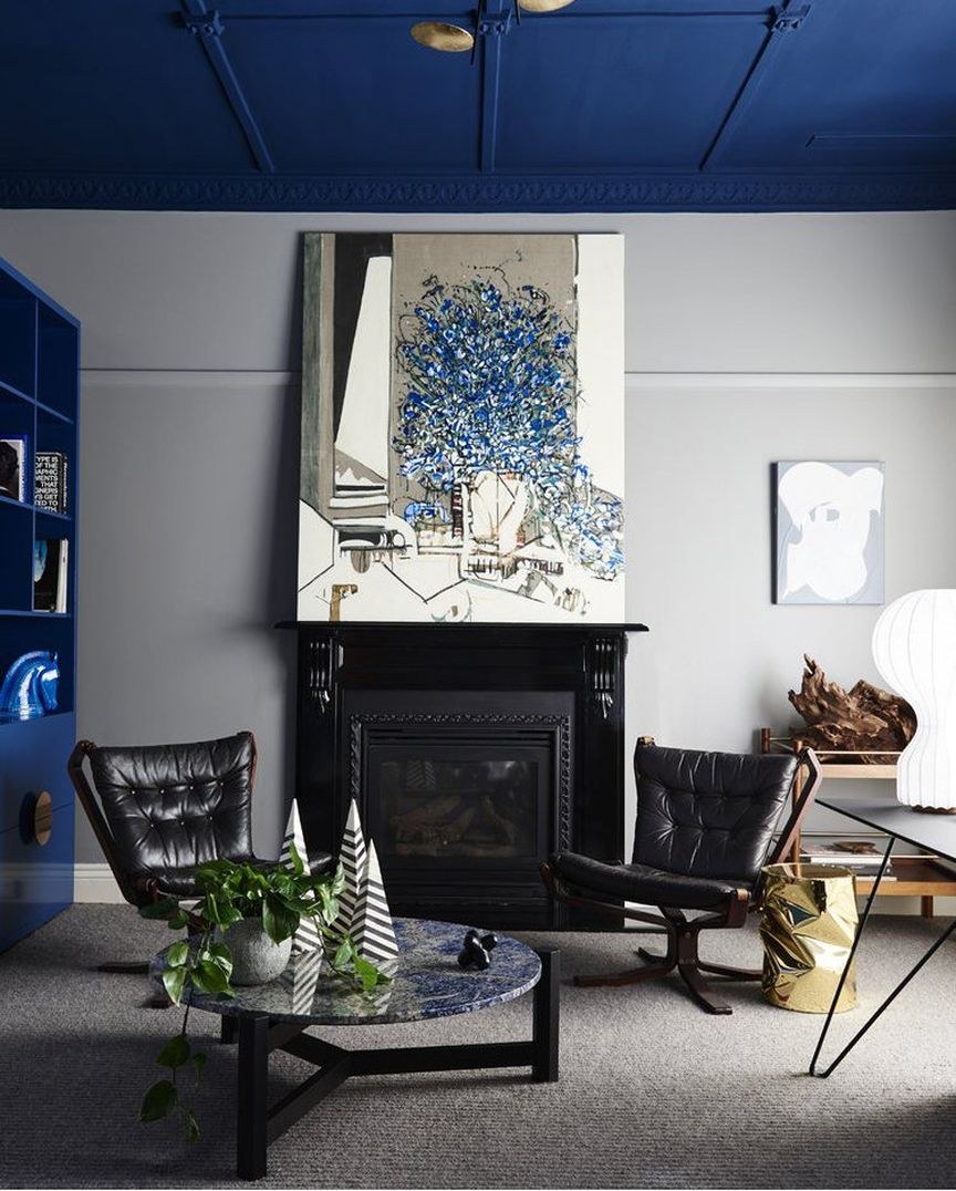 Интерьер в синих тонах