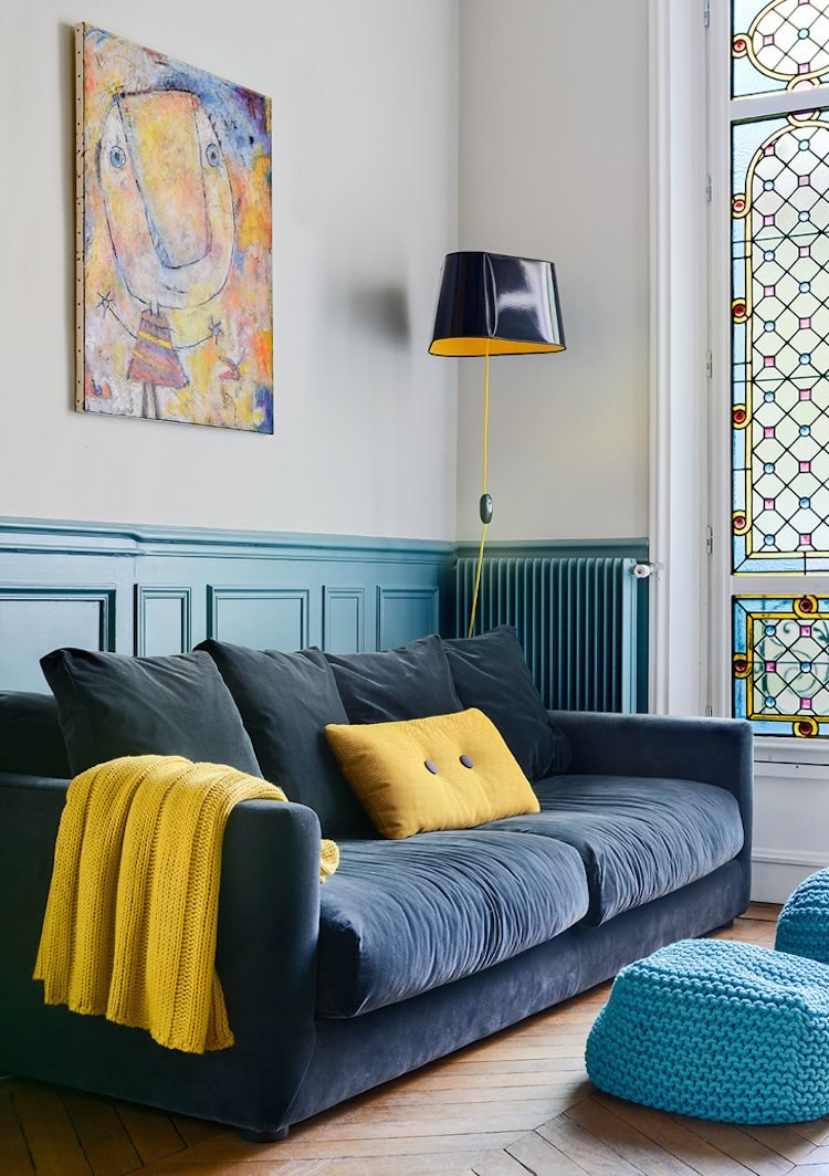 Яркий интерьер