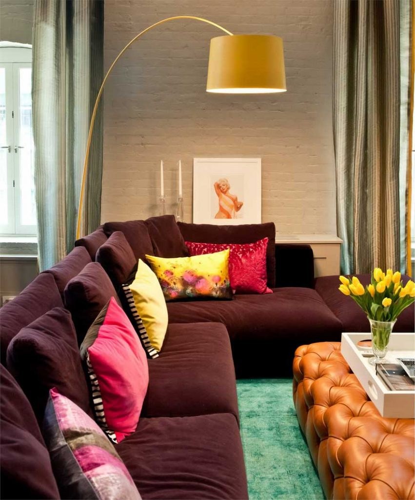 Теплые цвета в интерьере