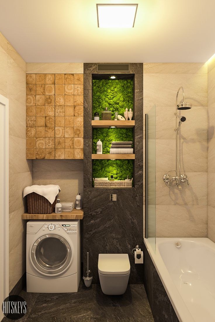 Ванная комната с инсталляцией