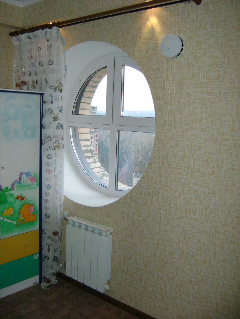 Круглая форточка
