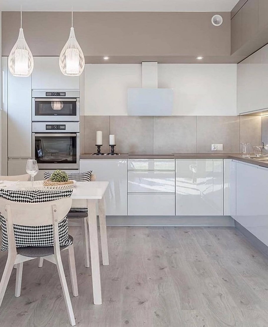 Современные кухни в белом цвете