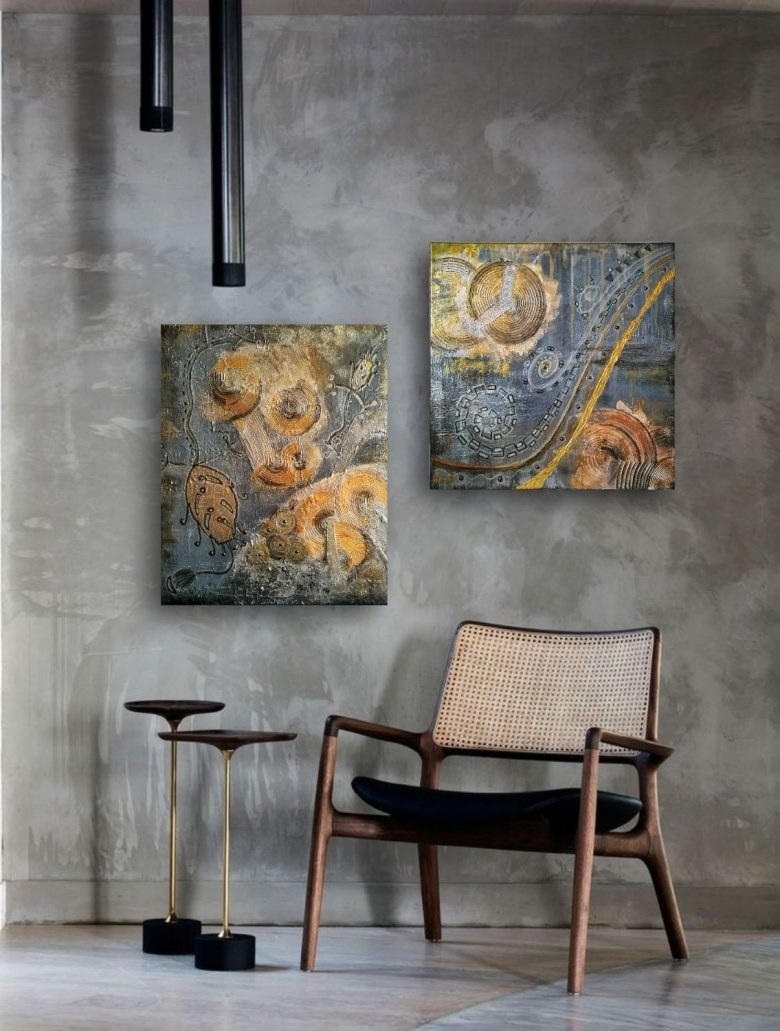 Интерьерные картины абстракция