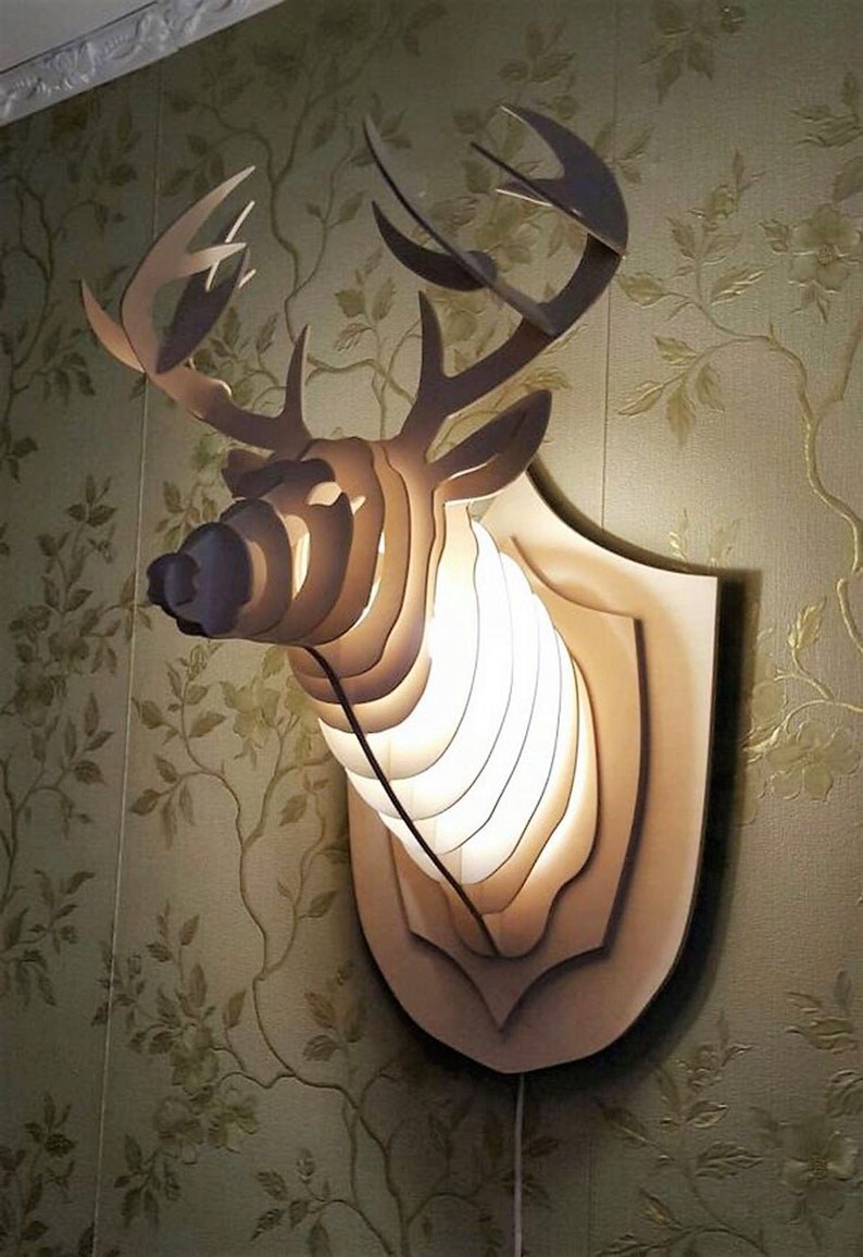 Декоративные светильники из фанеры