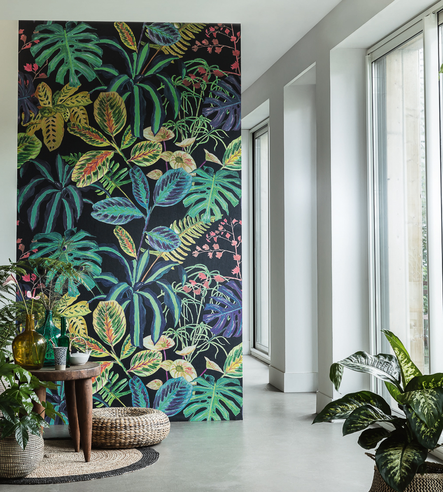 Тропический принт в интерьере