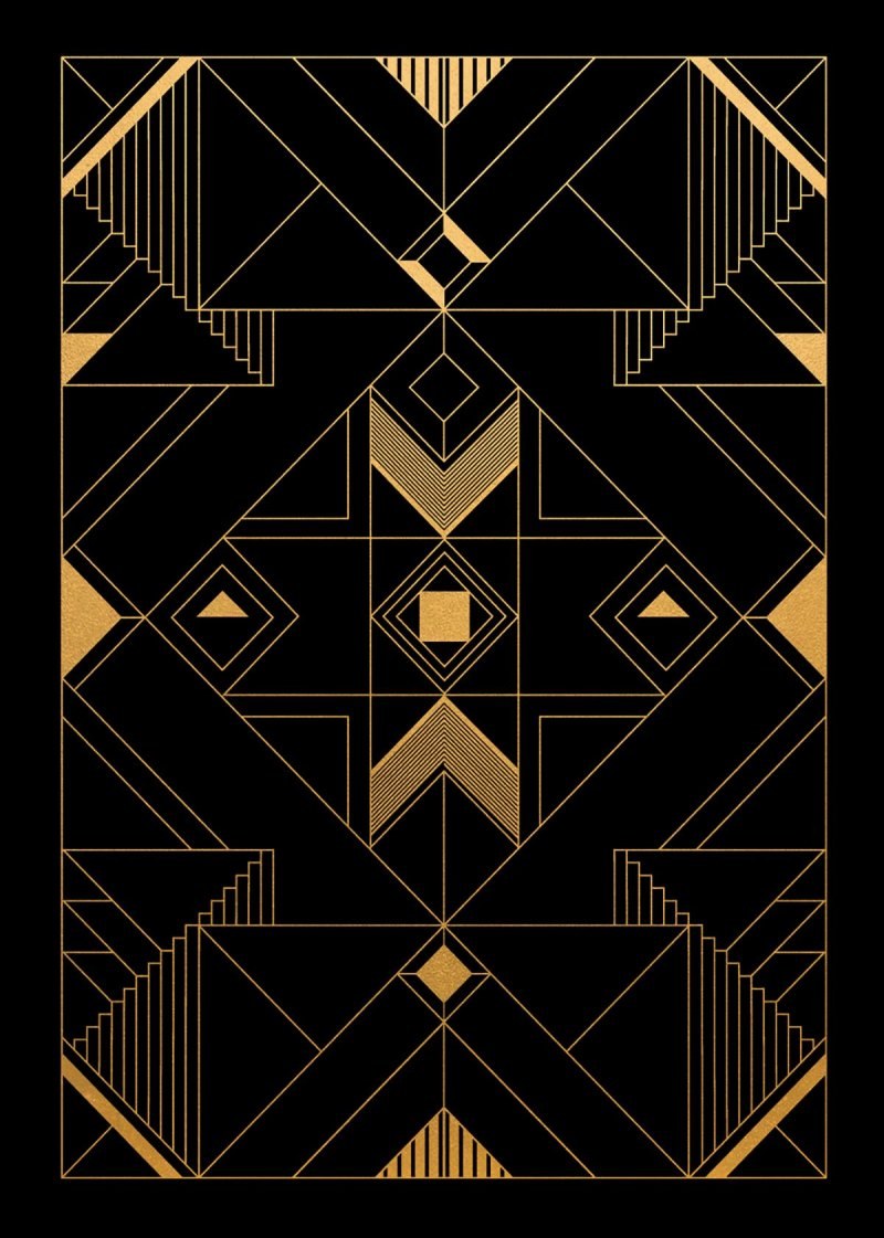 Ар деко геометричные узоры