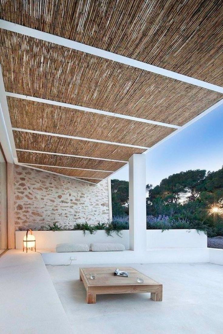 Отделка потолка навеса