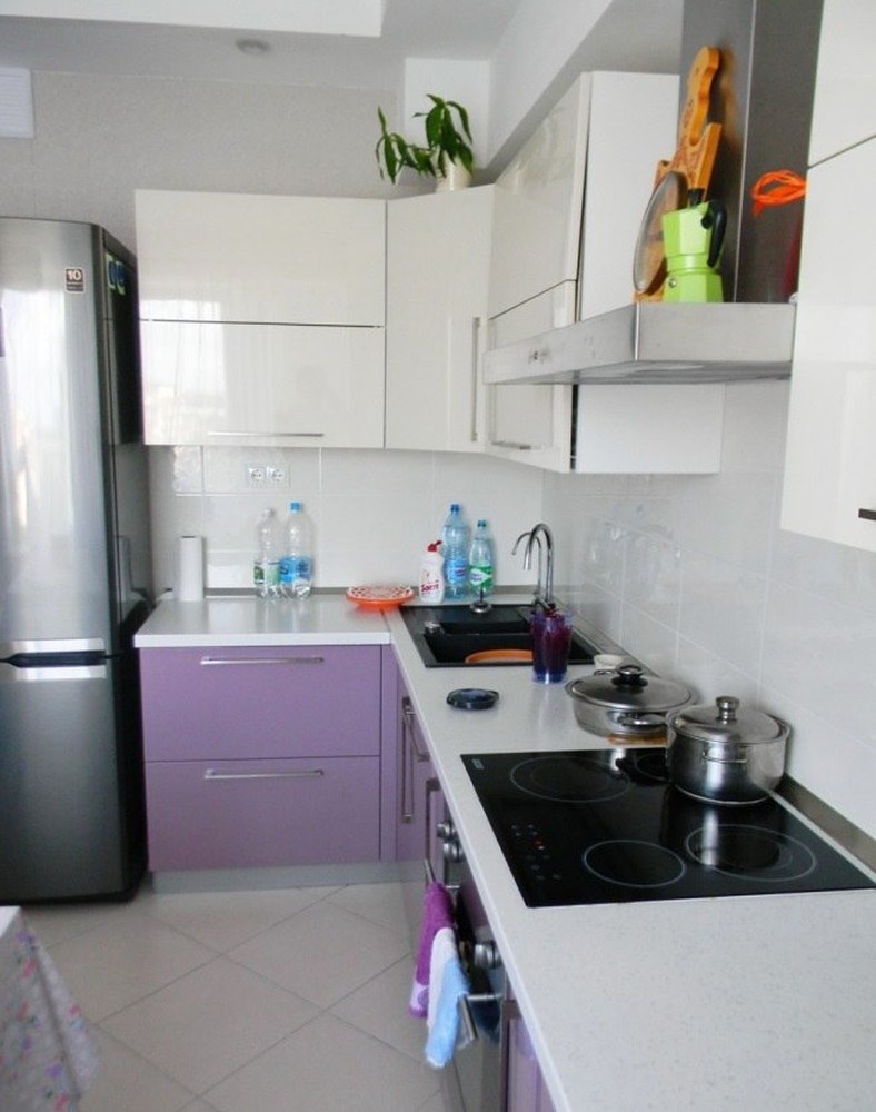 Кухня 9 кв.м планировка с холодильником