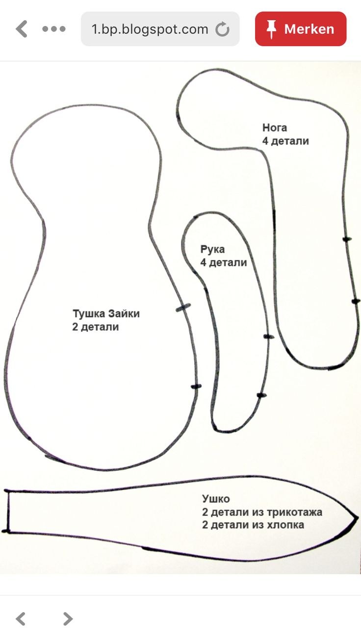 Шитье Тильда Зайка выкройка