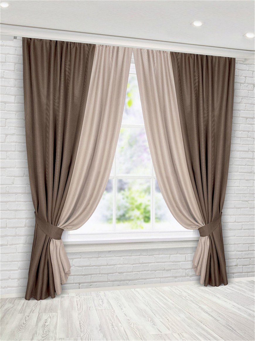 Шторы из рогожки