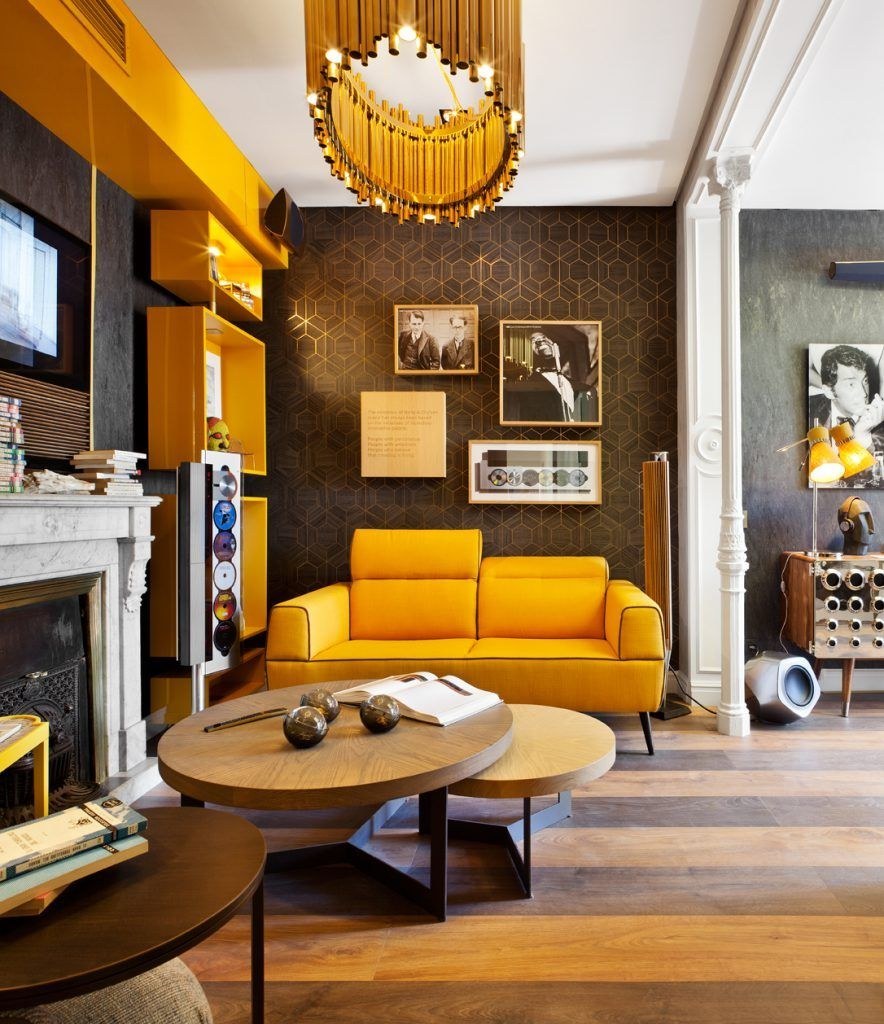 Интерьер гостиной в стиле Фьюжн