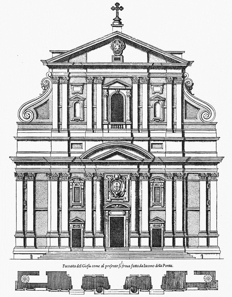 Фасад церкви Иль Джезу