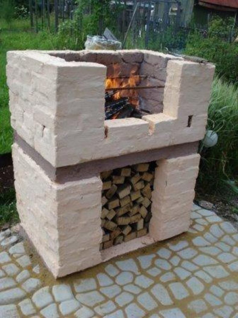 Уличная печка для дачи