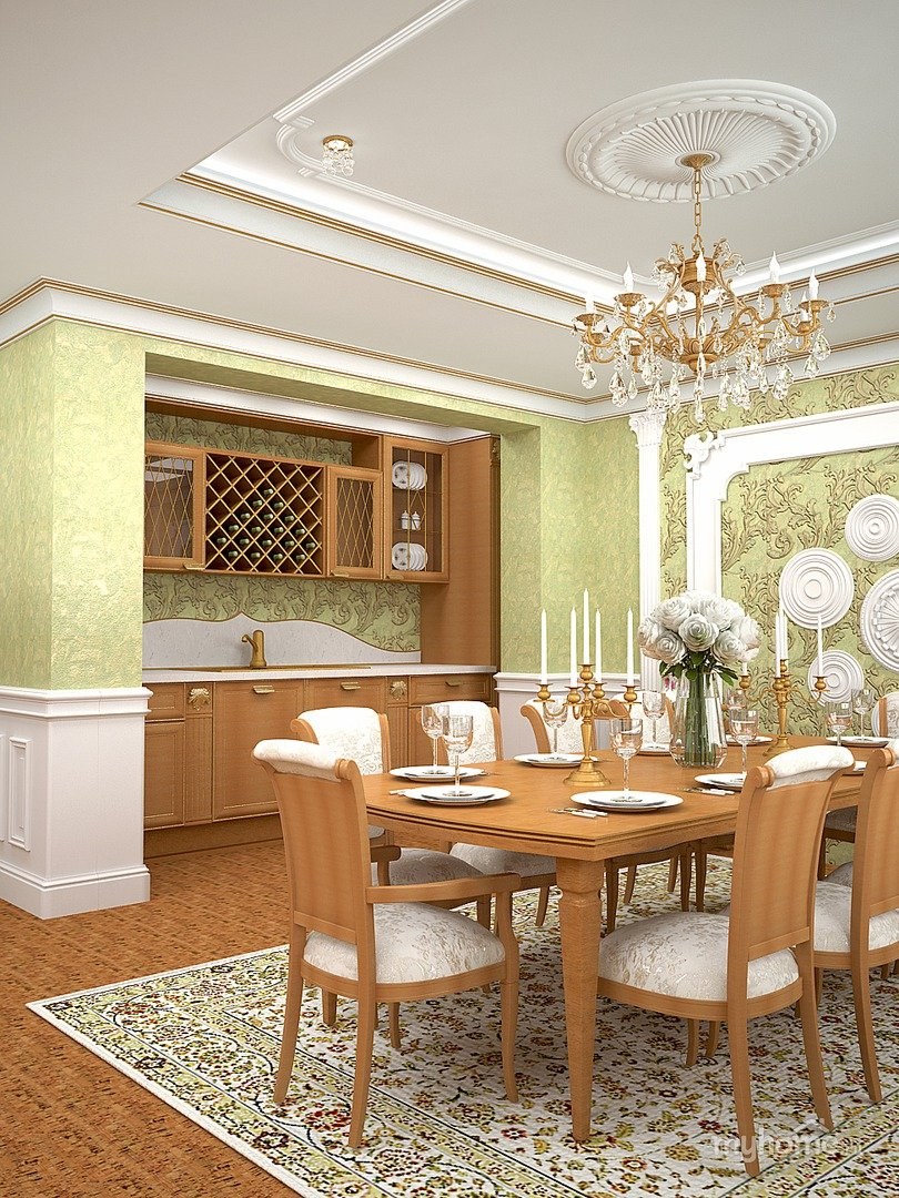 Гостиная со столовой