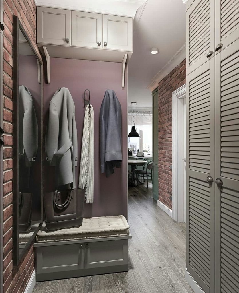 Интерьер маленькой прихожей