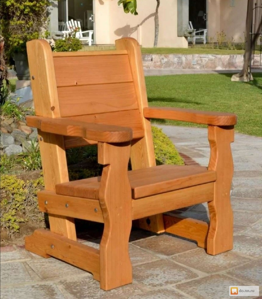 Деревянные кресла для дачи