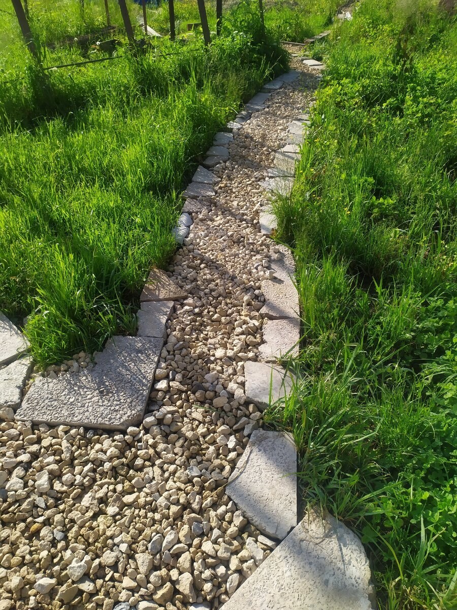 Гравийные дорожки на даче