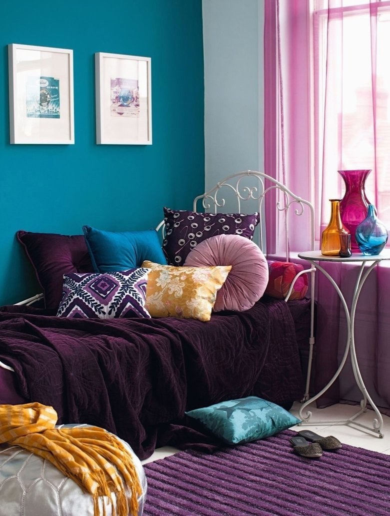 Интерьер в сиреневых тонах