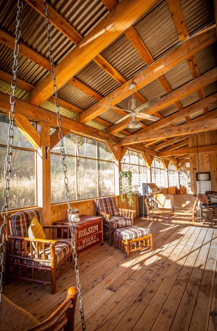 Потолок на веранде