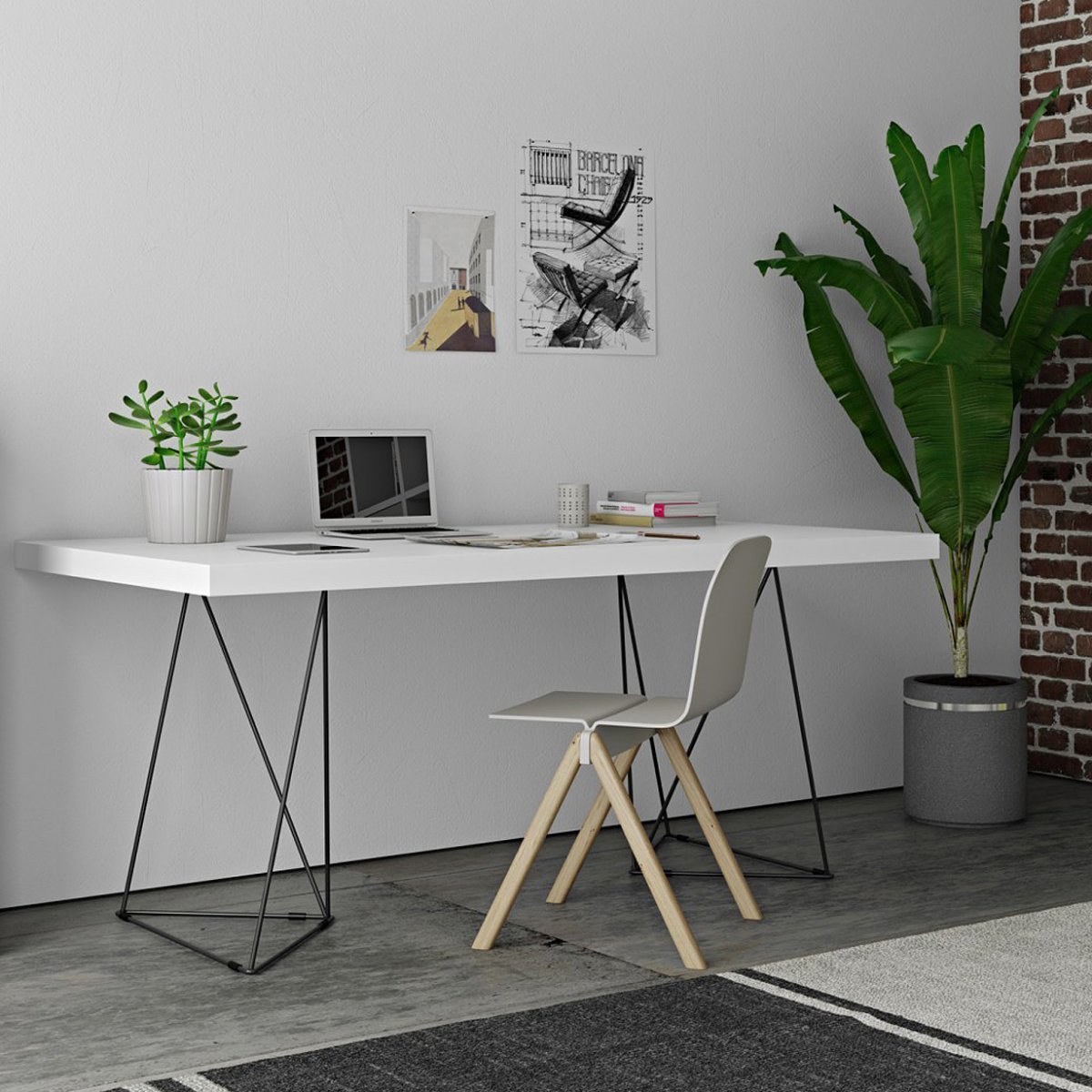 Современный рабочий стол для дома в стиле минимализма (61 фото ...