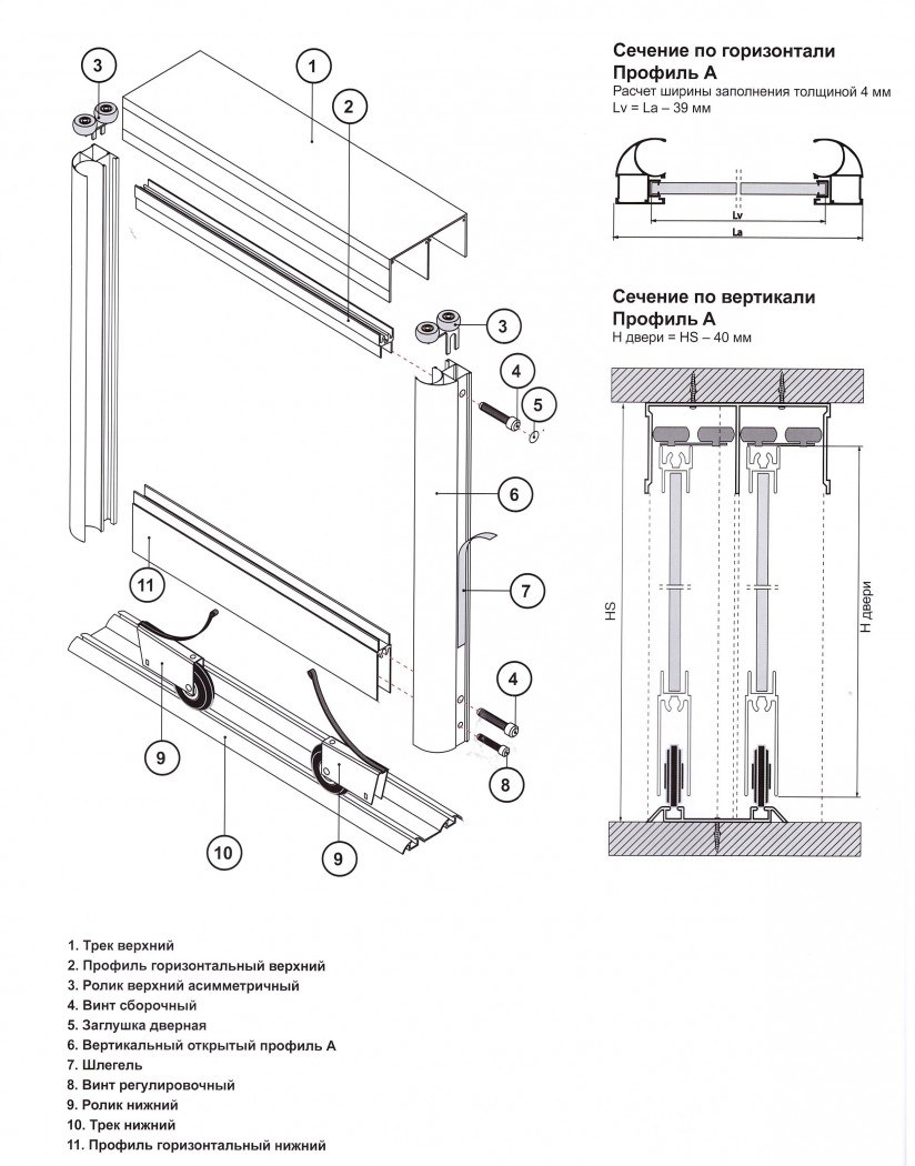 Сборка двери шкафа купе аристо