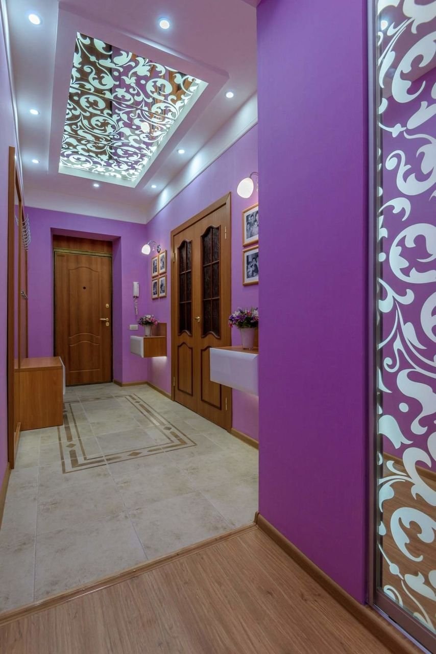 Варианты покраски стен в коридоре