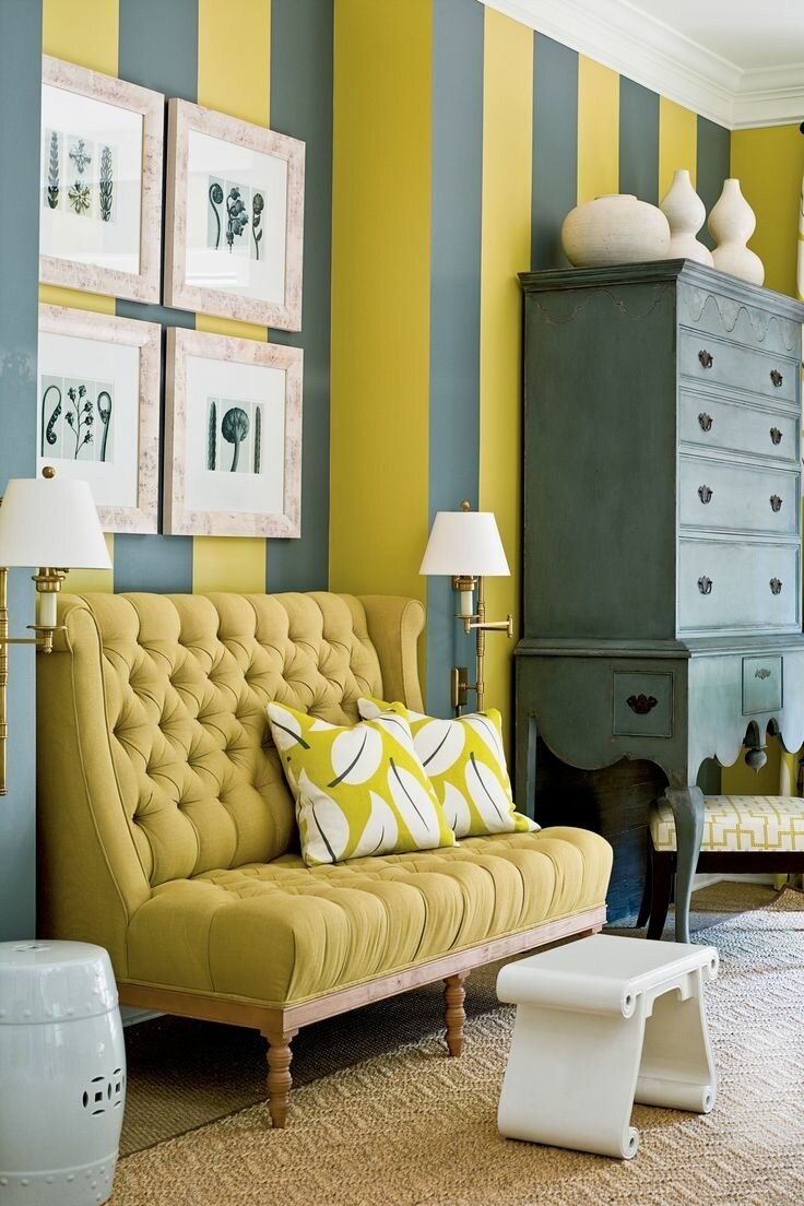 Интерьер в горчичных тонах