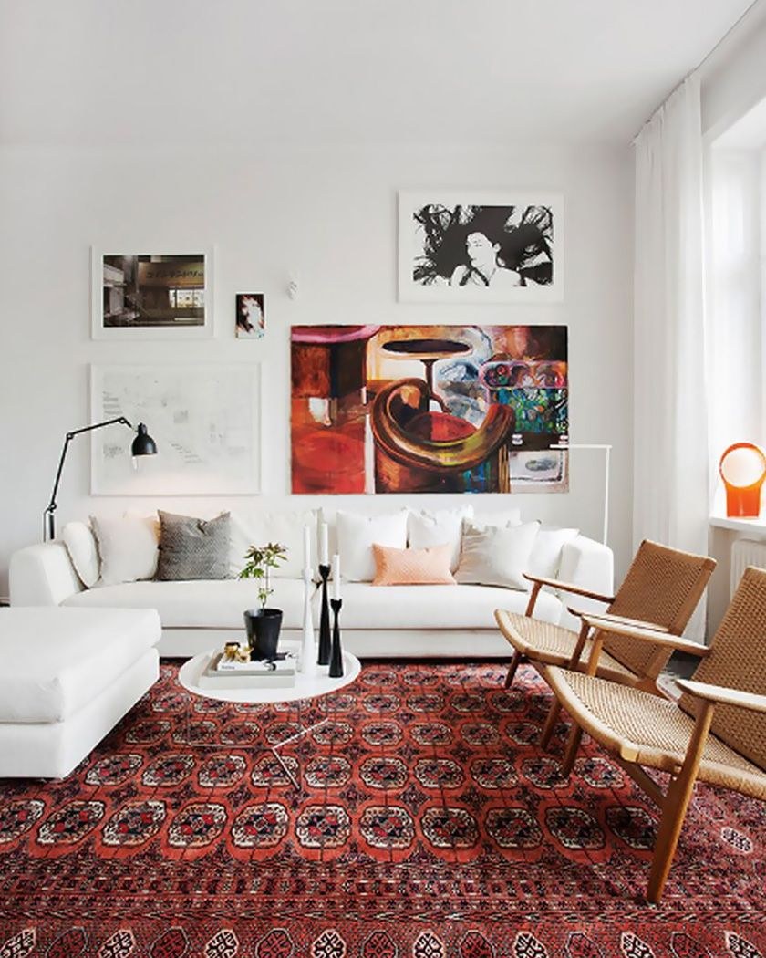 Ковры в современном интерьере гостиной