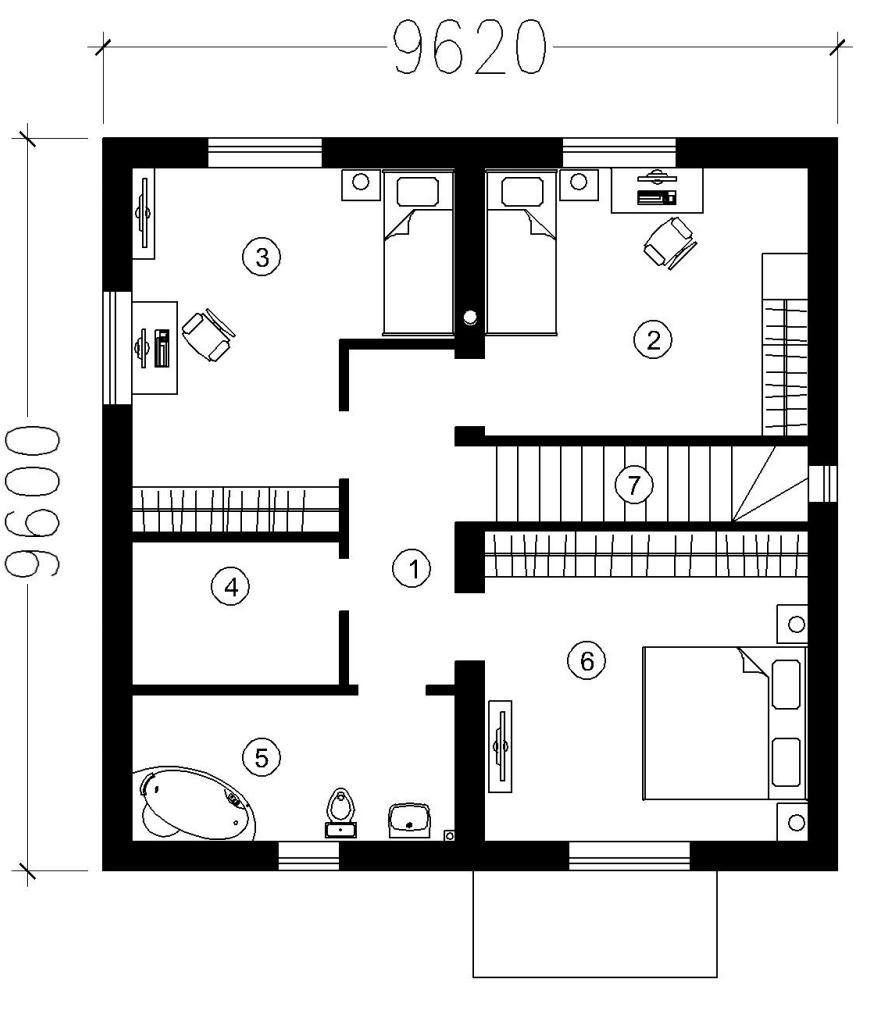 Планировка коттеджа