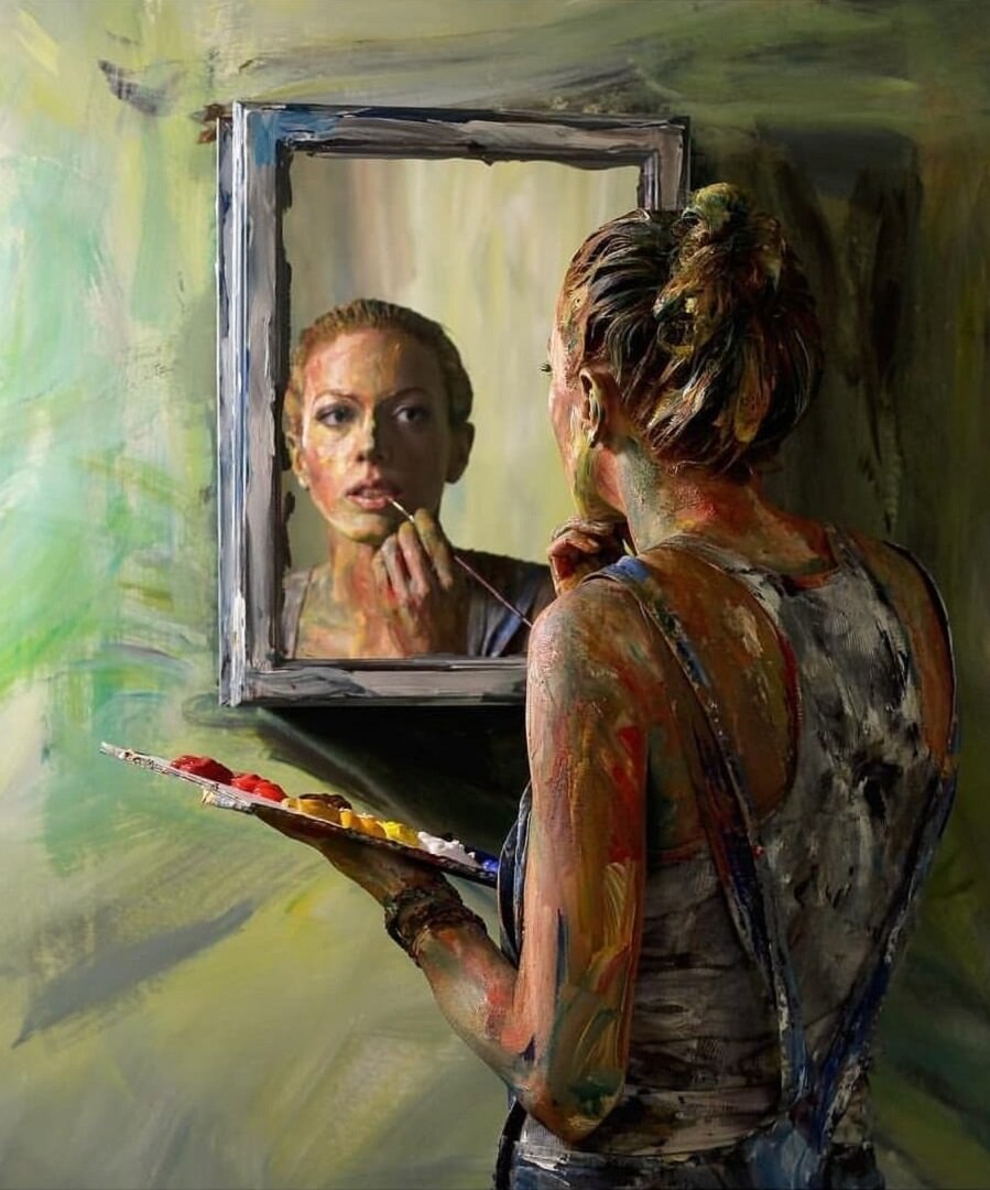 Портрет с отражением