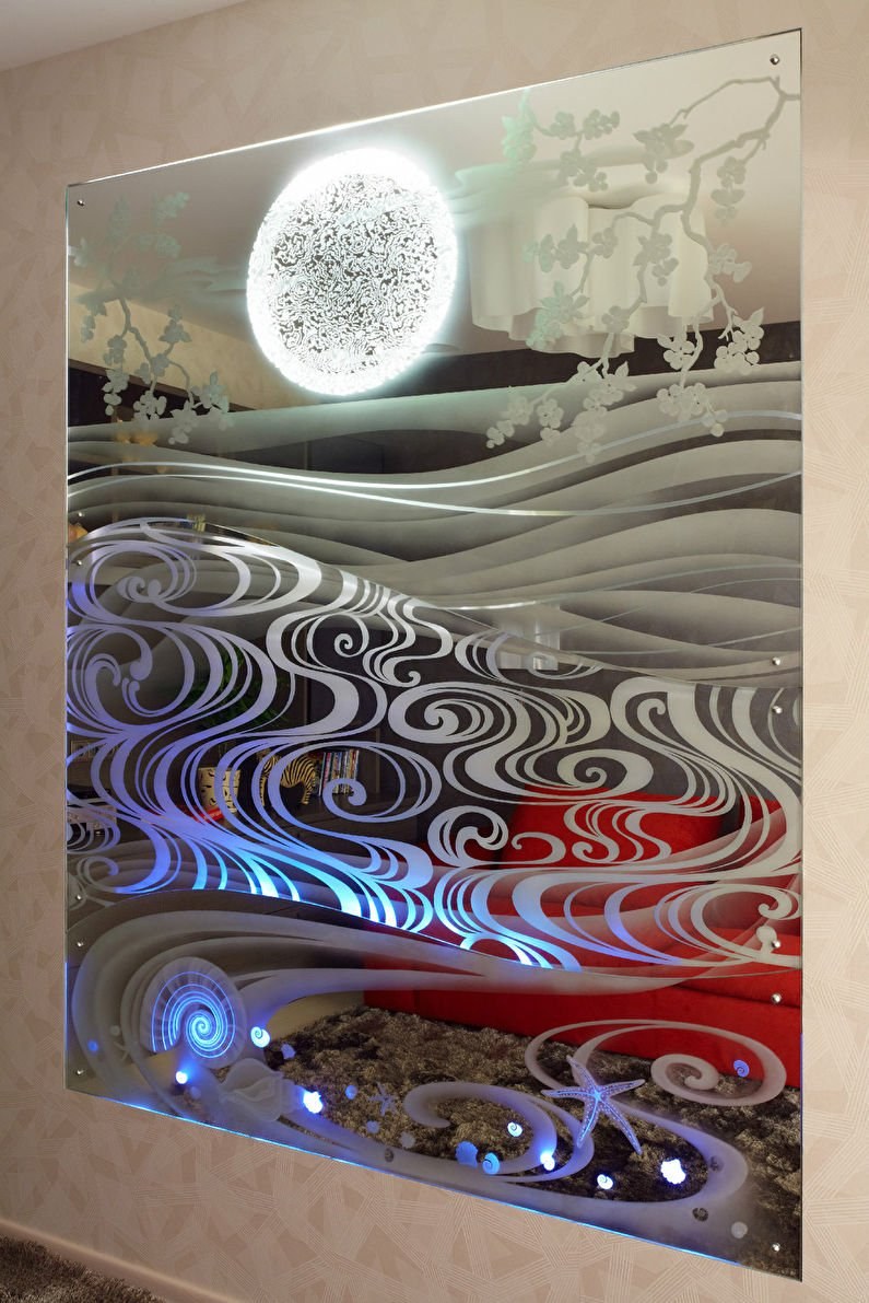 Панно из стекла на стену