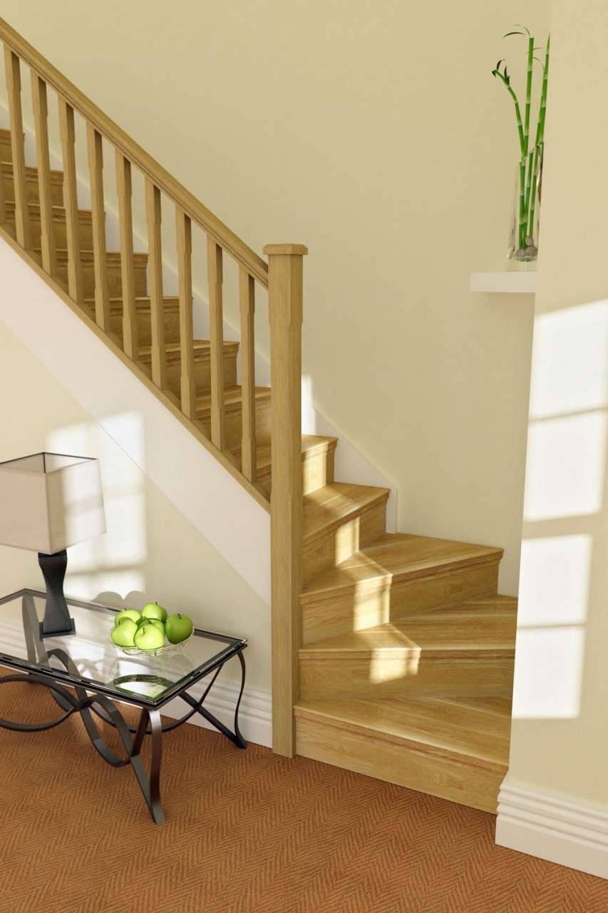 Одномаршевая лестница на 2 этаж