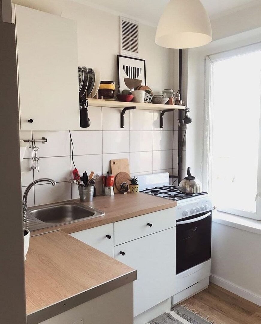 Интерьер кухни в хрущевке