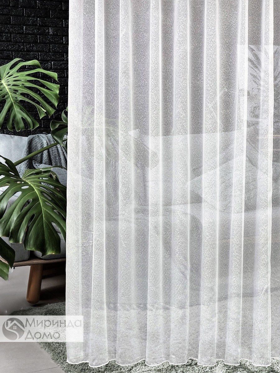 Тюль "канвас" белый