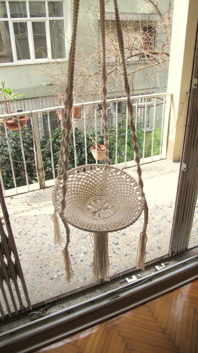 Кресло гамак макраме