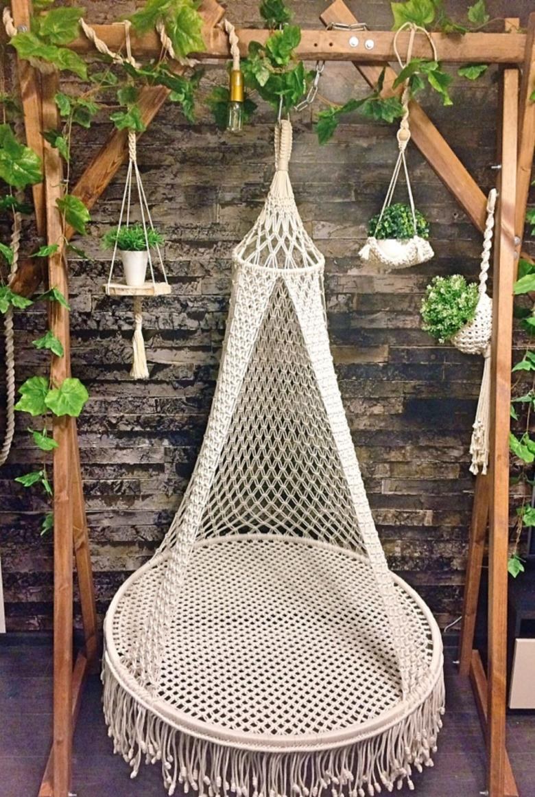Макраме качели кокон