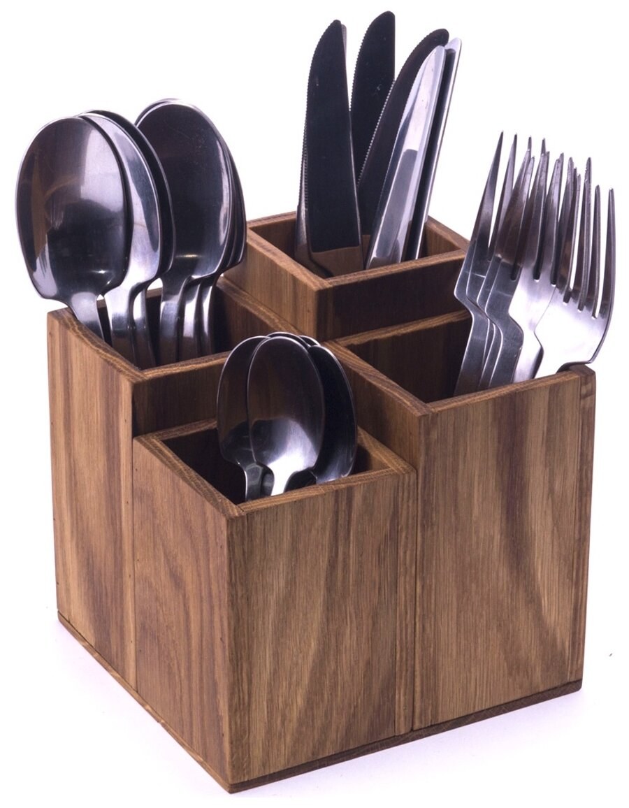 Подставка для столовых приборов мастер Рио 15х15х14 см