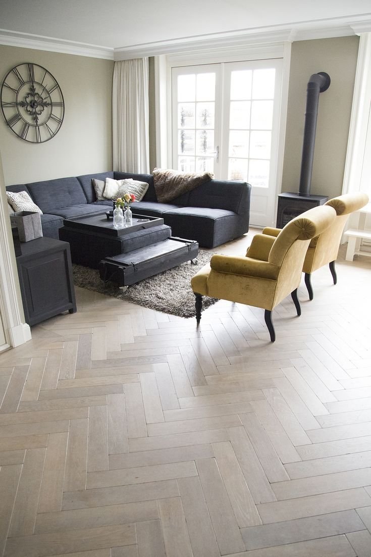 Ламинат елочкой в интерье