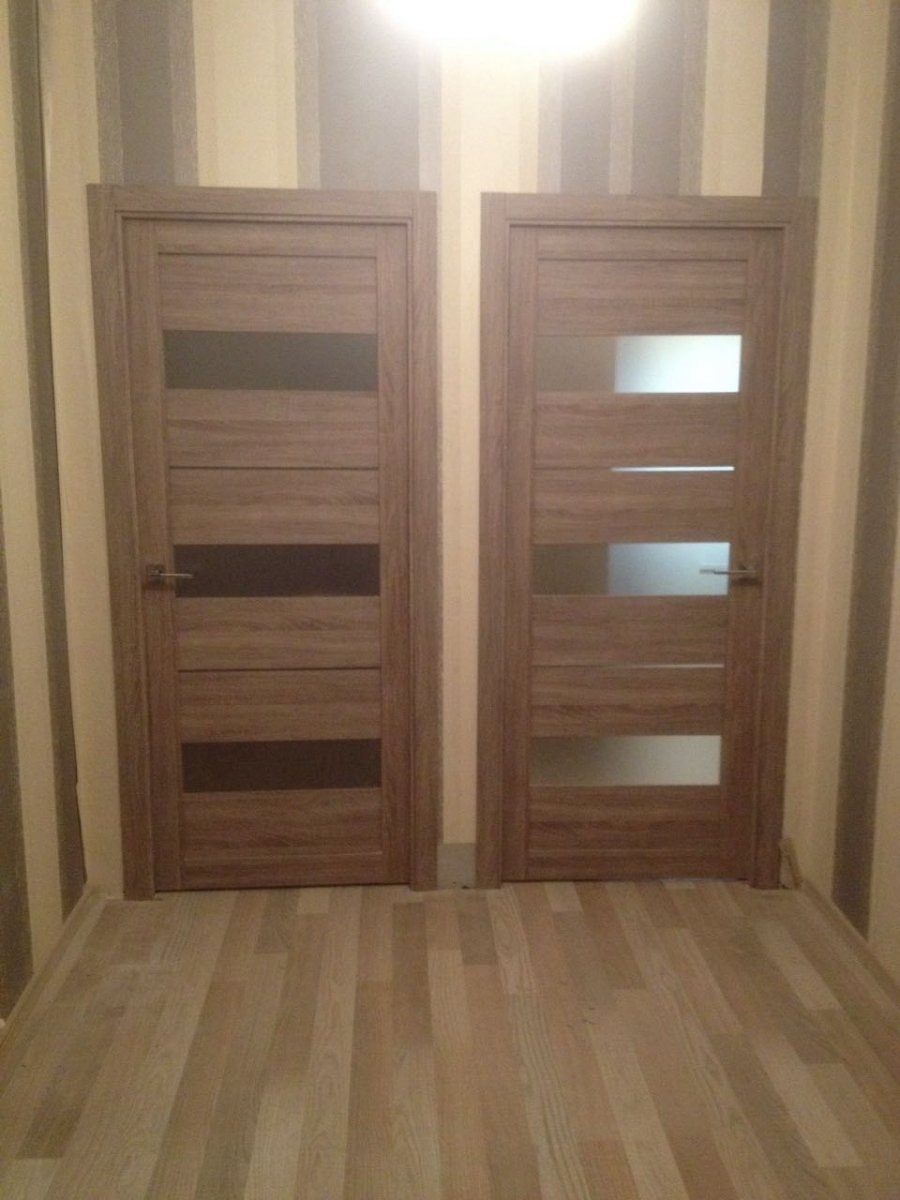 Двери межкомнатные велюр серый 2126