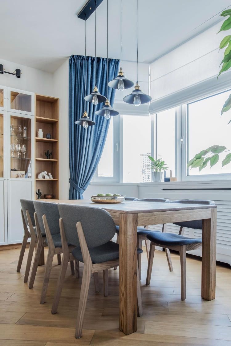 Римские шторы в интерьере Сканди