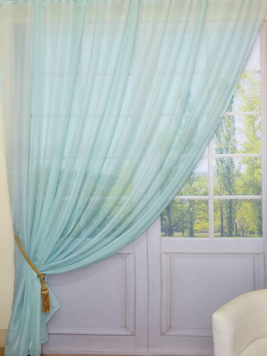 Мятные шторы
